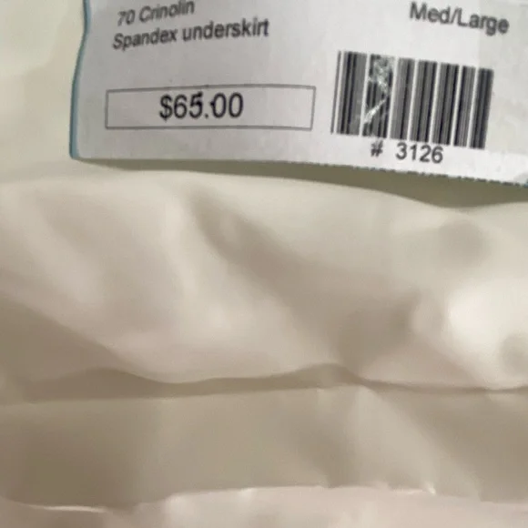 White Tiered Under Skirt - Picture 3 of 3